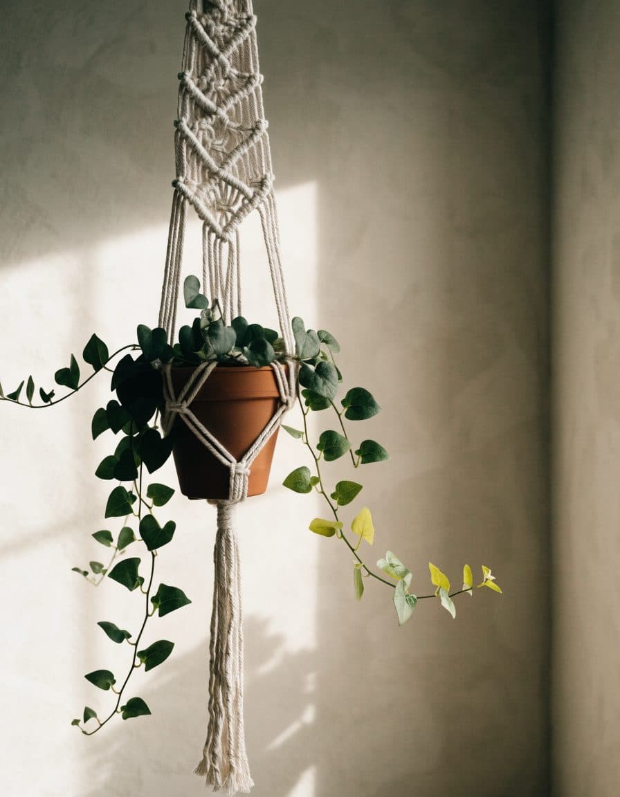Macramé plant hanger