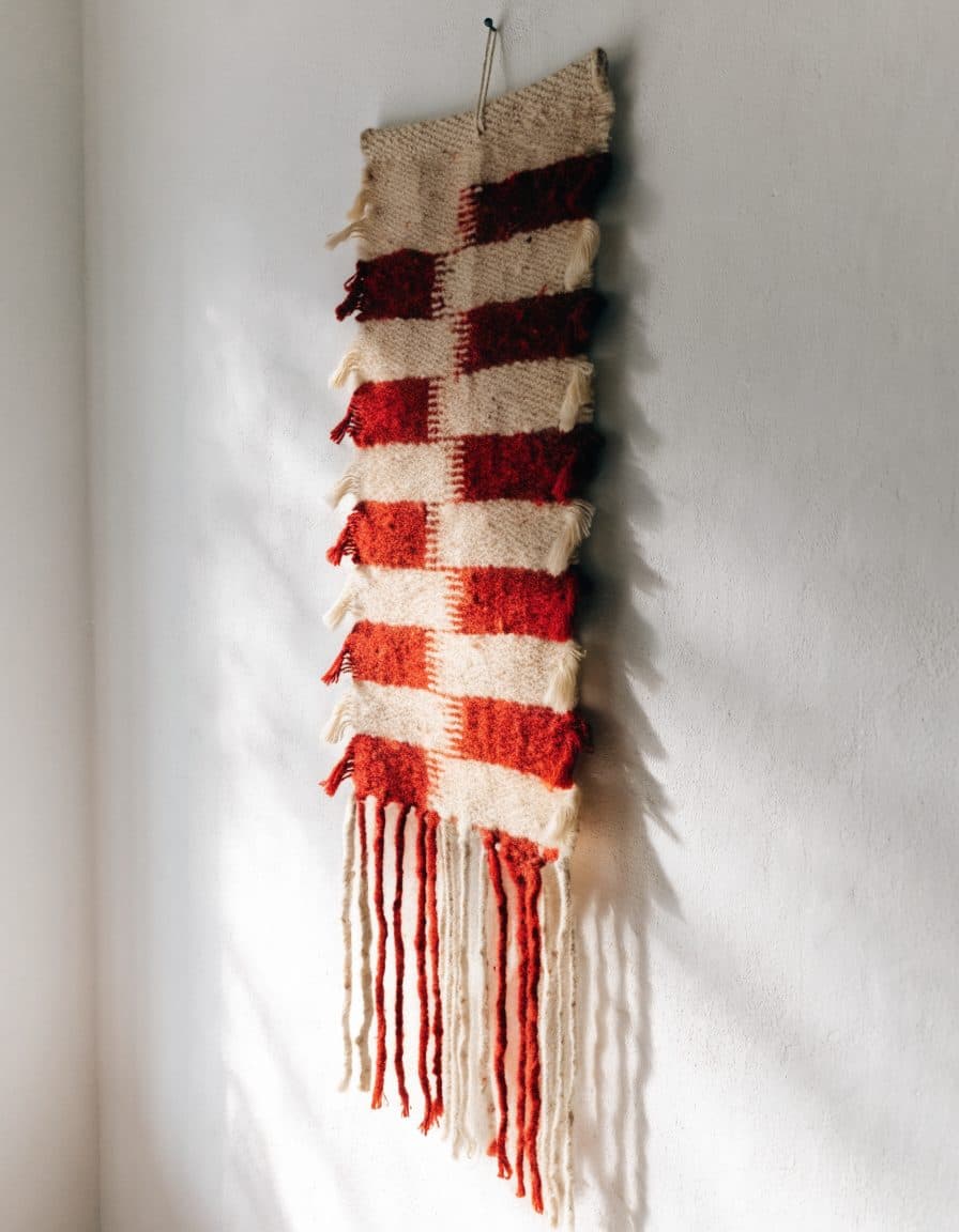 Woven wall hanging, madder